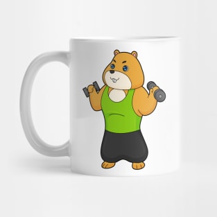 Hamster Fitness Dumbbell Mug